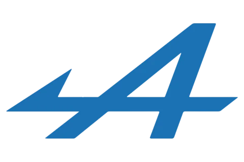 Sticker logo Alpine azul