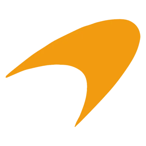 Sticker símbolo McLaren naranja