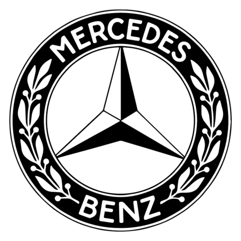 Sticker emblema Mercedes-Benz