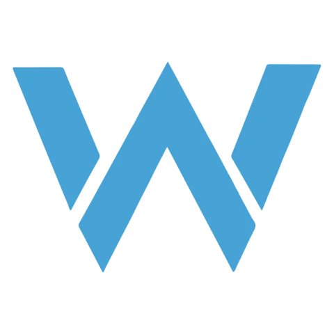Sticker logo Williams celeste