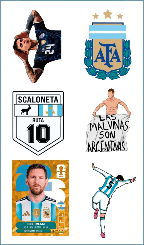 Plancha Selección Argentina 4