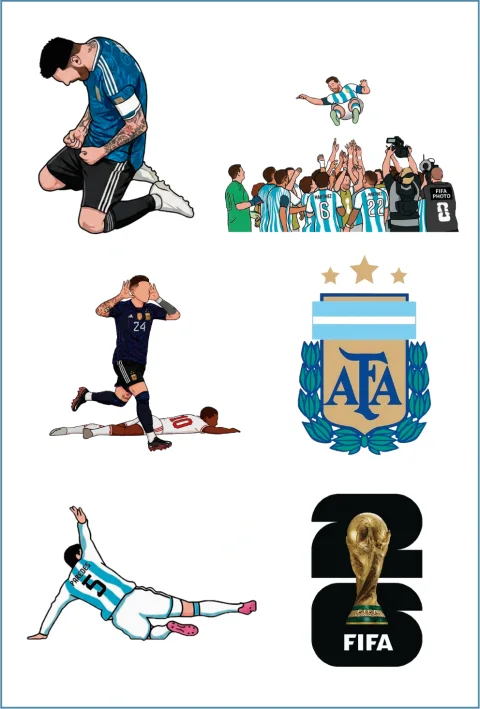 Plancha Selección Argentina 5