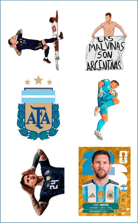 Plancha Selección Argentina 6