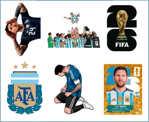 Plancha Selección Argentina 7
