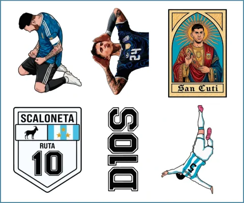 Plancha Selección Argentina 8